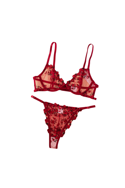 Cherry Dream Lace Seduction Sets