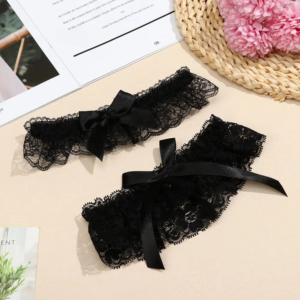 Sexy Lace Elastic Leg Ring Cosplay Party Accessories